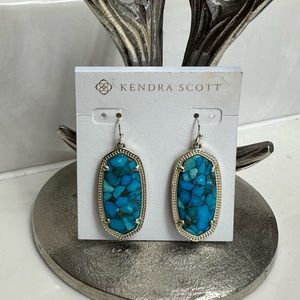 Kendra Scott Elle bronze veined turquoise magnesite ELLE
